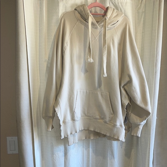Y2K Cream Hooded Sweatshirt - Picture 1 of 4